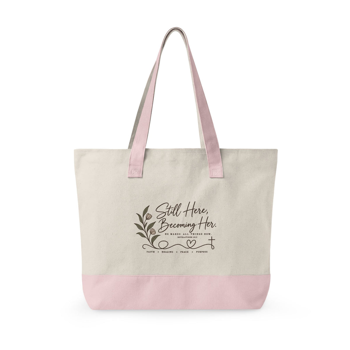 Mind Unraveled Zipper Canvas Tote
