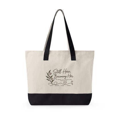 Mind Unraveled Zipper Canvas Tote
