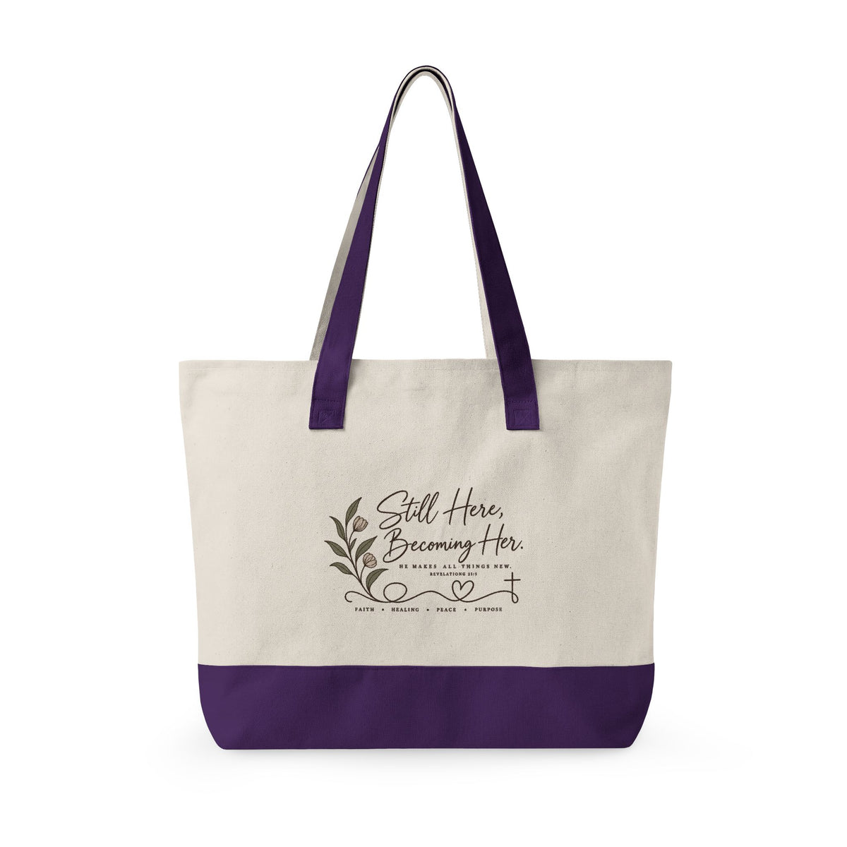 Mind Unraveled Zipper Canvas Tote