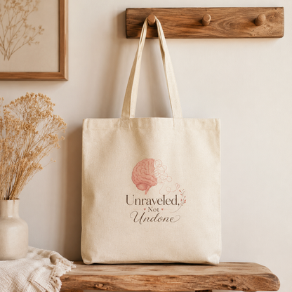 Unraveled Not Undone Tote Bag