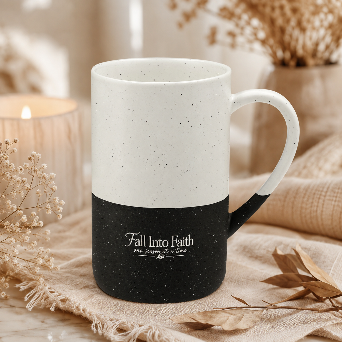 Fall Into Faith Speckled Ceramic Mug