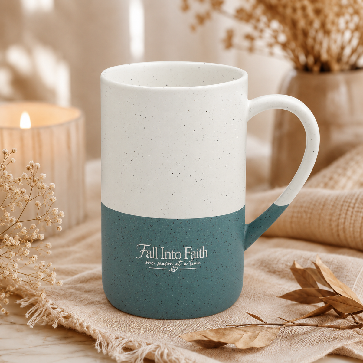 Fall Into Faith Speckled Ceramic Mug