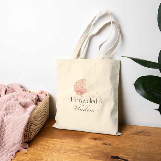 Unraveled Not Undone Tote Bag