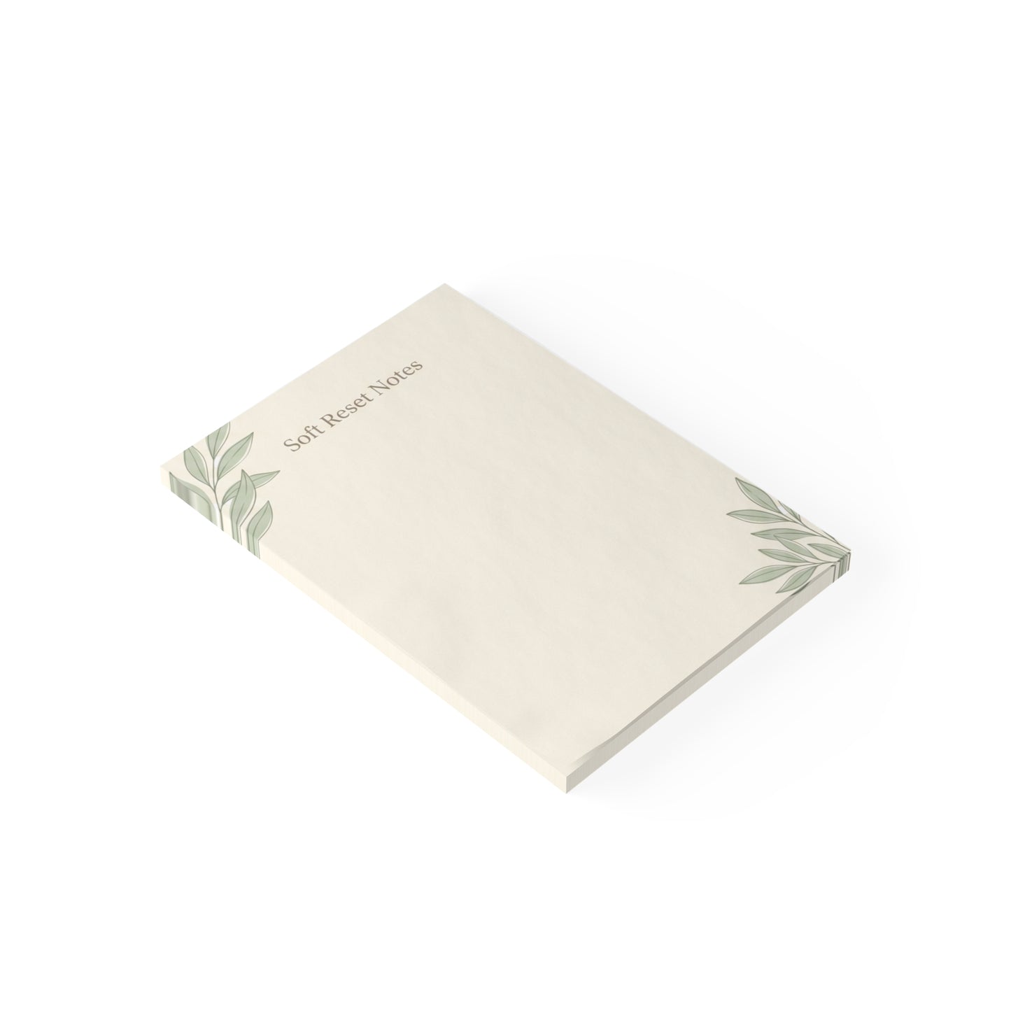 Mental Health Notepad, Self Care Sticky Notes, Soft Reset Desk Pad, Choose Your Size